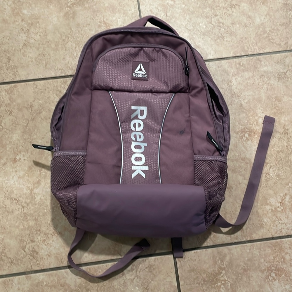 Purple Reebok backpack